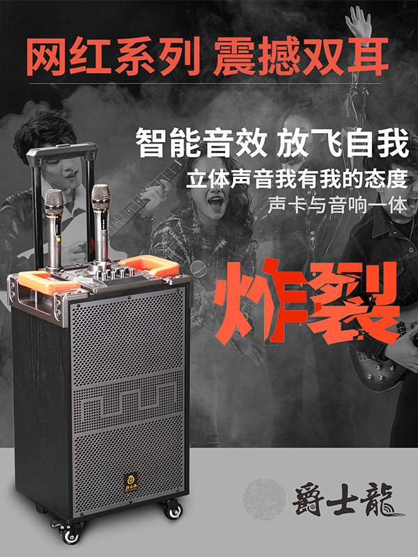 爵士龍F110音響，直播與聚會的首選！